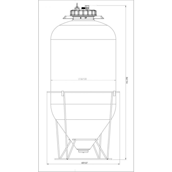 Keg King Snub Nose - 60L Fermenter V225-9548