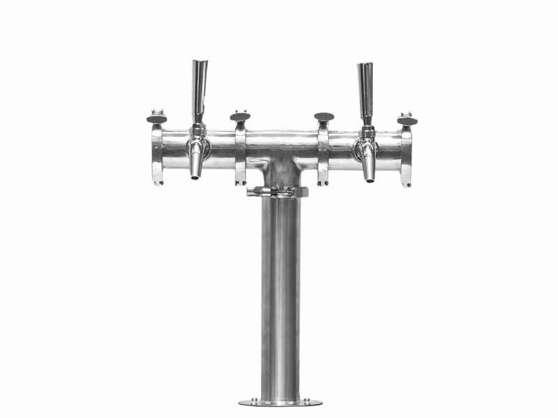 Beer Font Tower - Double Tap Modular Beer Font with Tap V225-MFP002