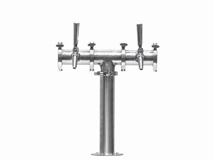 Beer Font Tower - Double Tap Modular Beer Font with Tap V225-MFP002