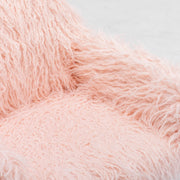 Fluffy Office Chair Faux Fur Modern Swivel Desk Chair for Women And Girls-Pink V226-SW1005PK