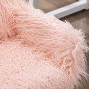 Fluffy Office Chair Faux Fur Modern Swivel Desk Chair for Women And Girls-Pink V226-SW1005PK