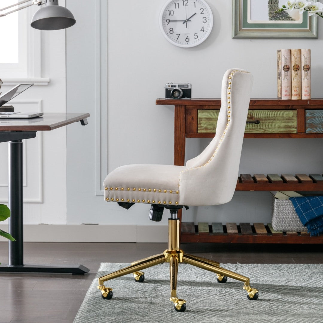 Velvet Home Office Chair- Beige V226-SW1823BG