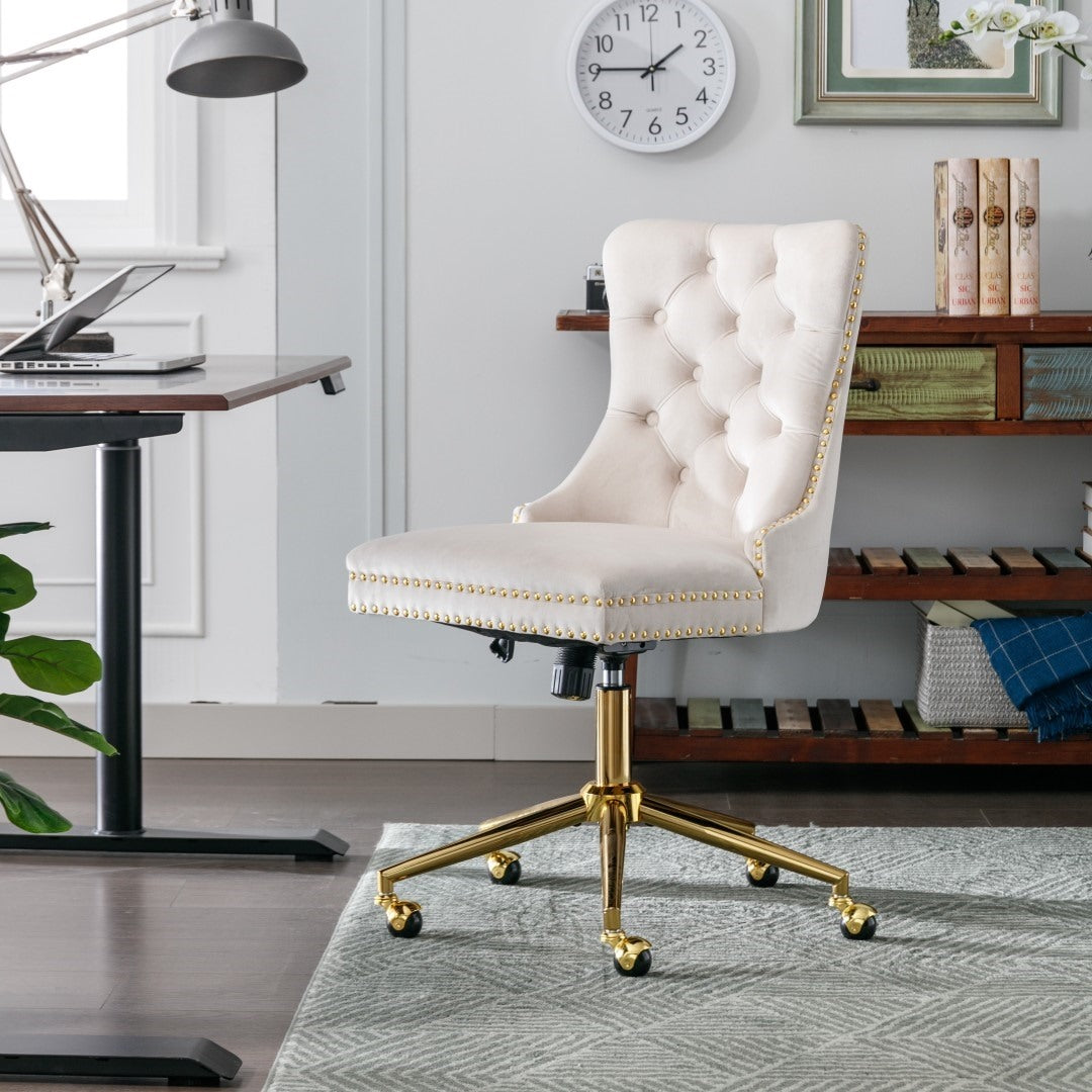 Velvet Home Office Chair- Beige V226-SW1823BG