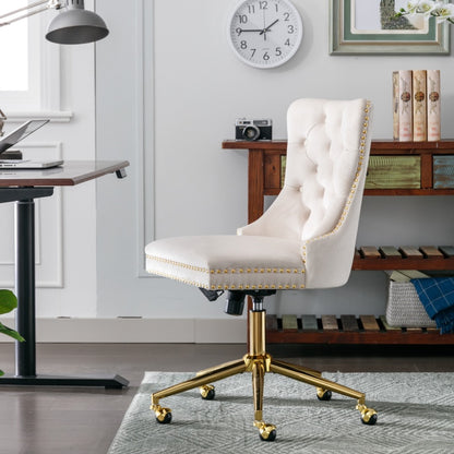 Velvet Home Office Chair- Beige V226-SW1823BG