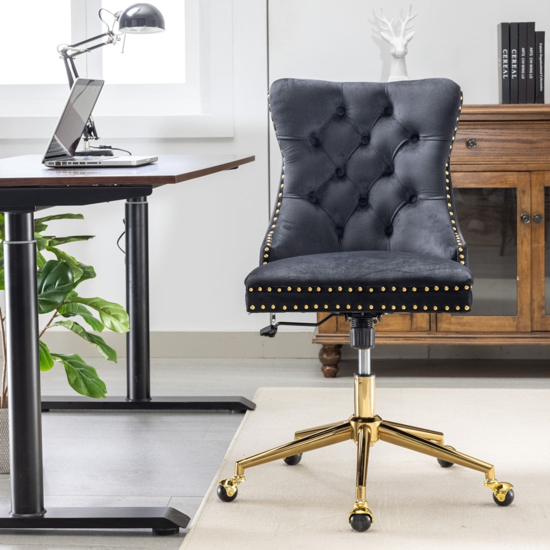 Velvet Home Office Chair- Black V226-SW1823BK