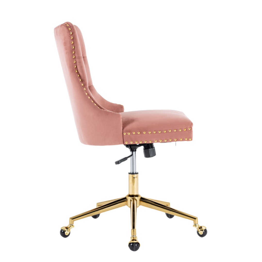 Velvet Home Office Chair- Pink V226-SW1823PK