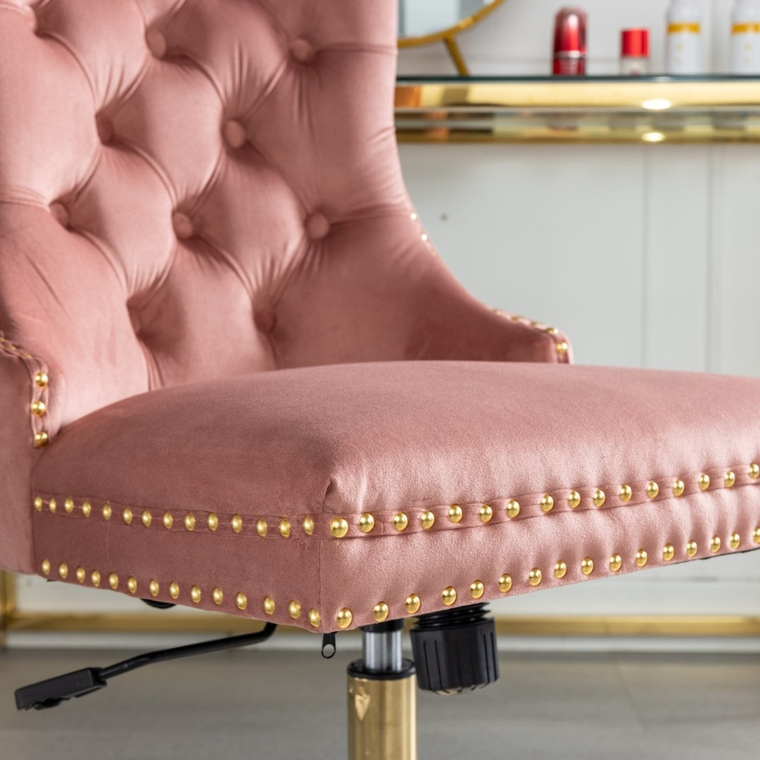 Velvet Home Office Chair- Pink V226-SW1823PK