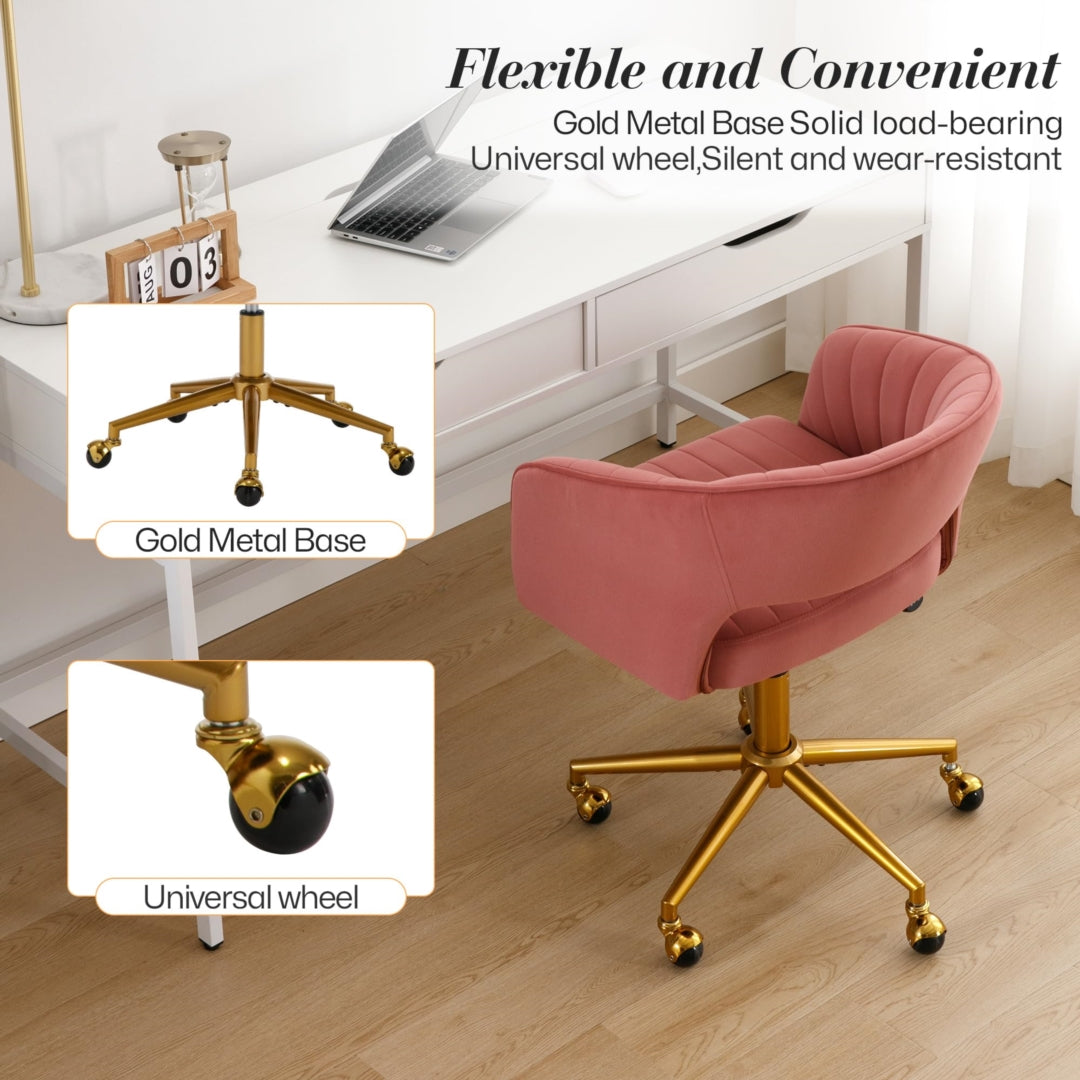 Velvet Home Office Chair- Rose V226-SW8848BR