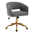 Velvet Home Office Chair- Grey V226-SW8848GY