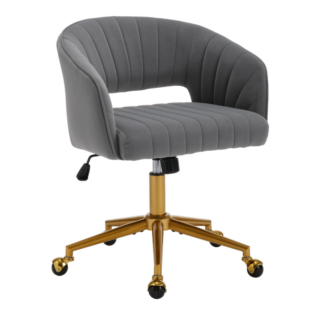 Velvet Home Office Chair- Grey V226-SW8848GY