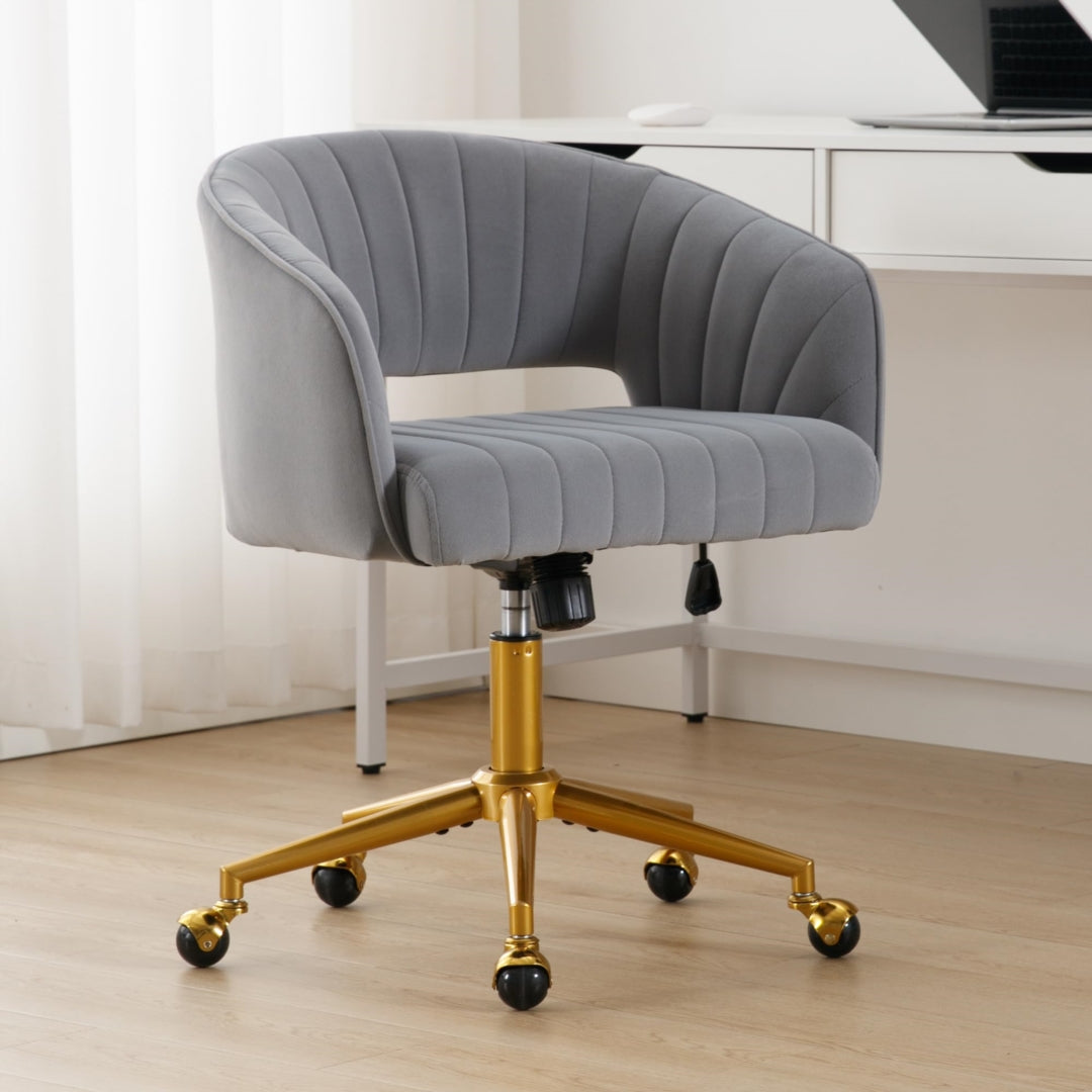 Velvet Home Office Chair- Grey V226-SW8848GY