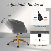 Velvet Home Office Chair- Grey V226-SW8848GY