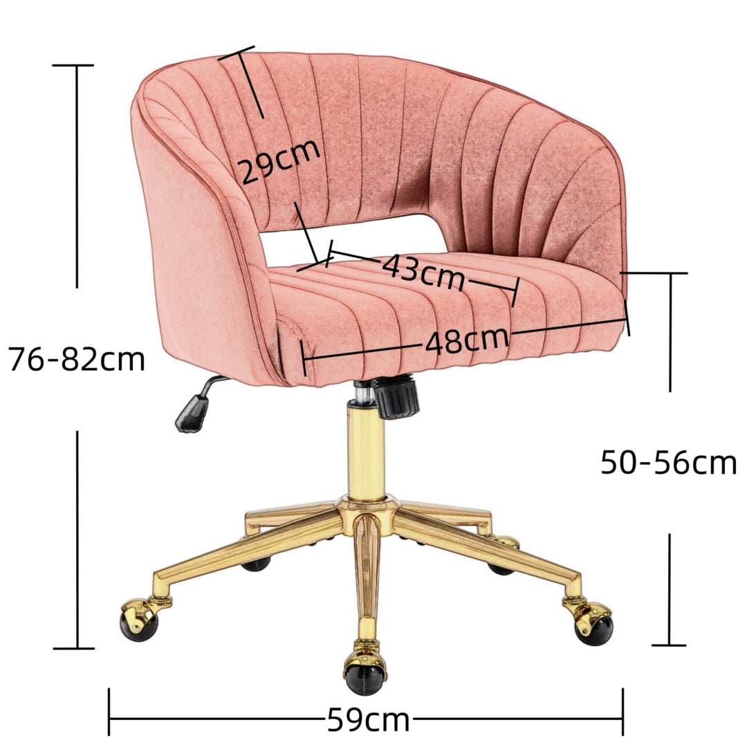 Velvet Home Office Chair- Grey V226-SW8848GY