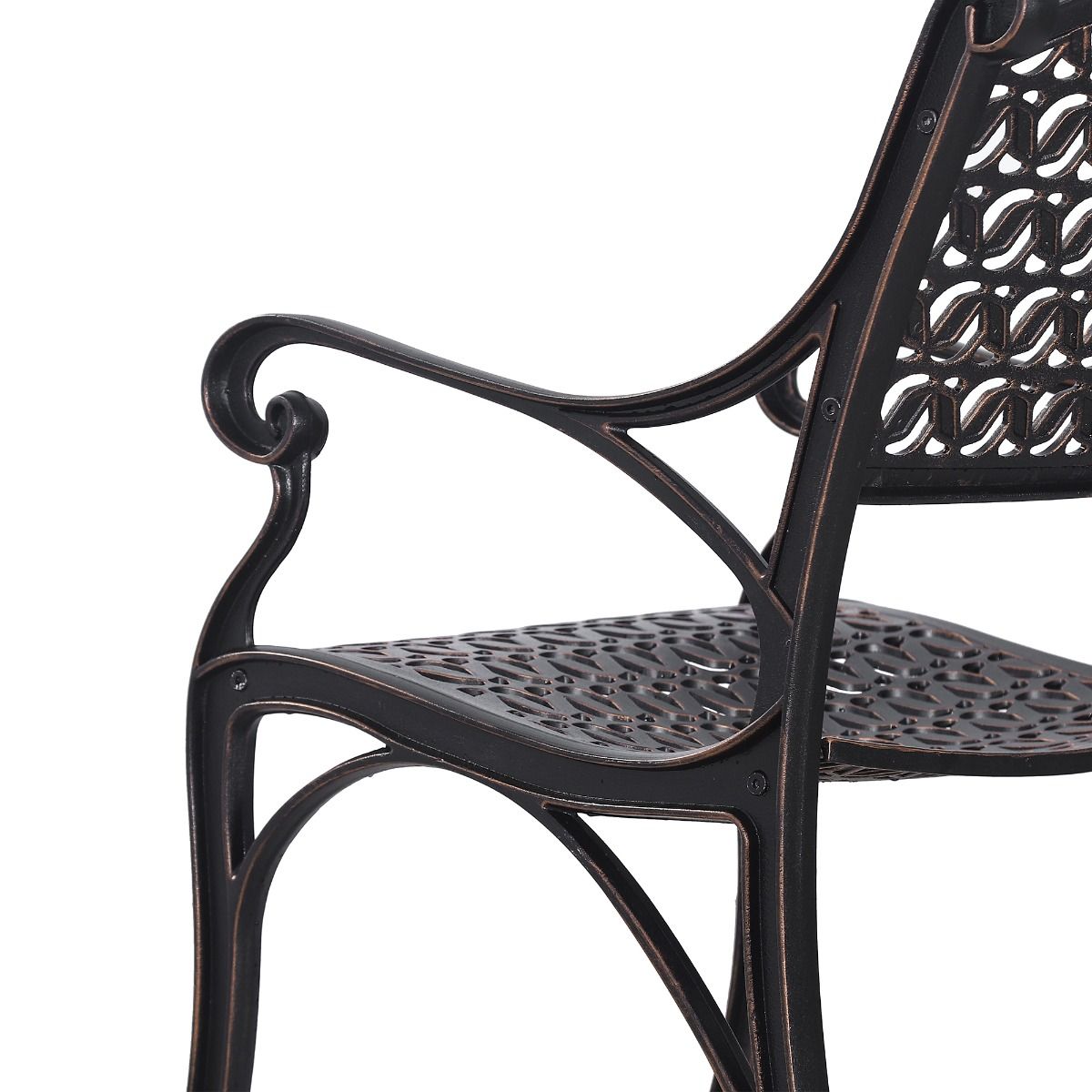 Cherise Cast Aluminium Chairs with Cushions (1 pair) V231-CAC-05 BRZ 1 PAIR