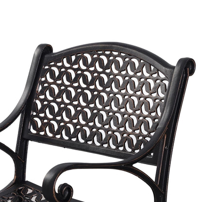Cherise Cast Aluminium Chairs with Cushions (1 pair) V231-CAC-05 BRZ 1 PAIR