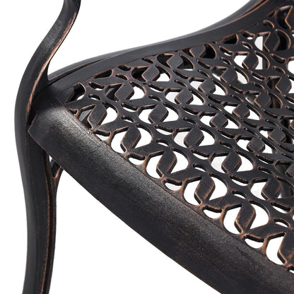 Cherise Cast Aluminium Chairs with Cushions (1 pair) V231-CAC-05 BRZ 1 PAIR