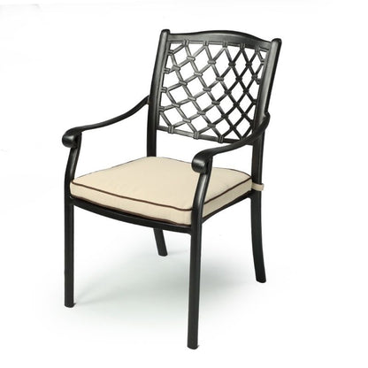 Fiji Metal Outdoor Dining chair with cushions (1 pair) V231-CAC-601 1 PAIR