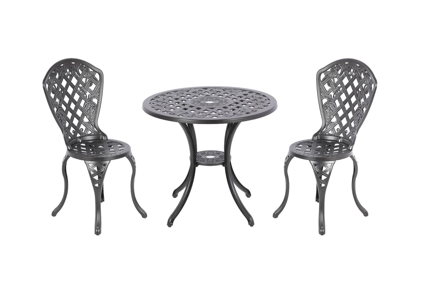 Remy Aluminium 3 Piece Setting V231-CAS-080-3 BLACK