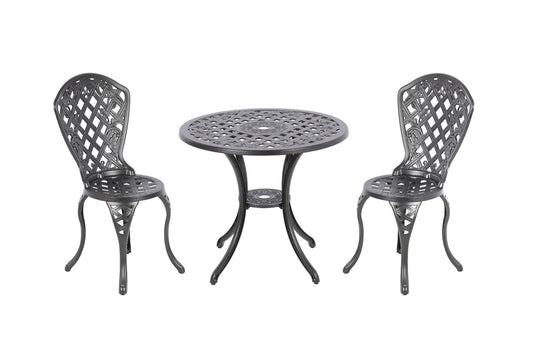 Remy Aluminium 3 Piece Setting V231-CAS-080-3 BLACK