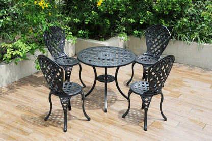 Remy Aluminium 5 Piece Setting V231-CAS-080-5 BLACK