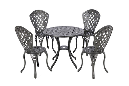 Remy Aluminium 5 Piece Setting V231-CAS-080-5 BLACK