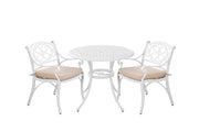 Marco Aluminium 3 Pce Setting(CAT-090 white + CAC-042 white) V231-CAS-090-3 WHITE