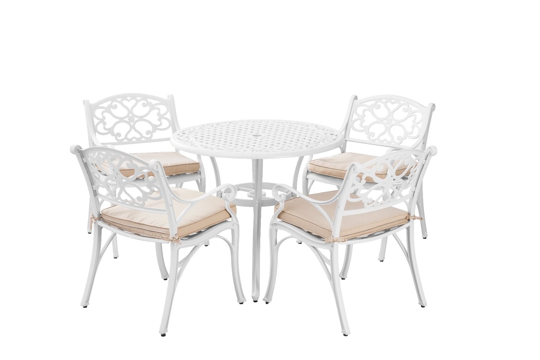 Marco Aluminium 5 Pce Setting(CAT-090 white + 2x CAC-042 white) V231-CAS-090-5 WHITE