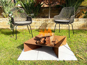 Firepit with Ash Tray with 0.11 Mild Steel" V231-CHIM-F7