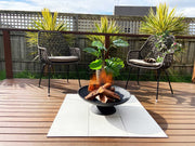 Black Lassen Cast Iron Fire Pit V231-CHIM-F9-59