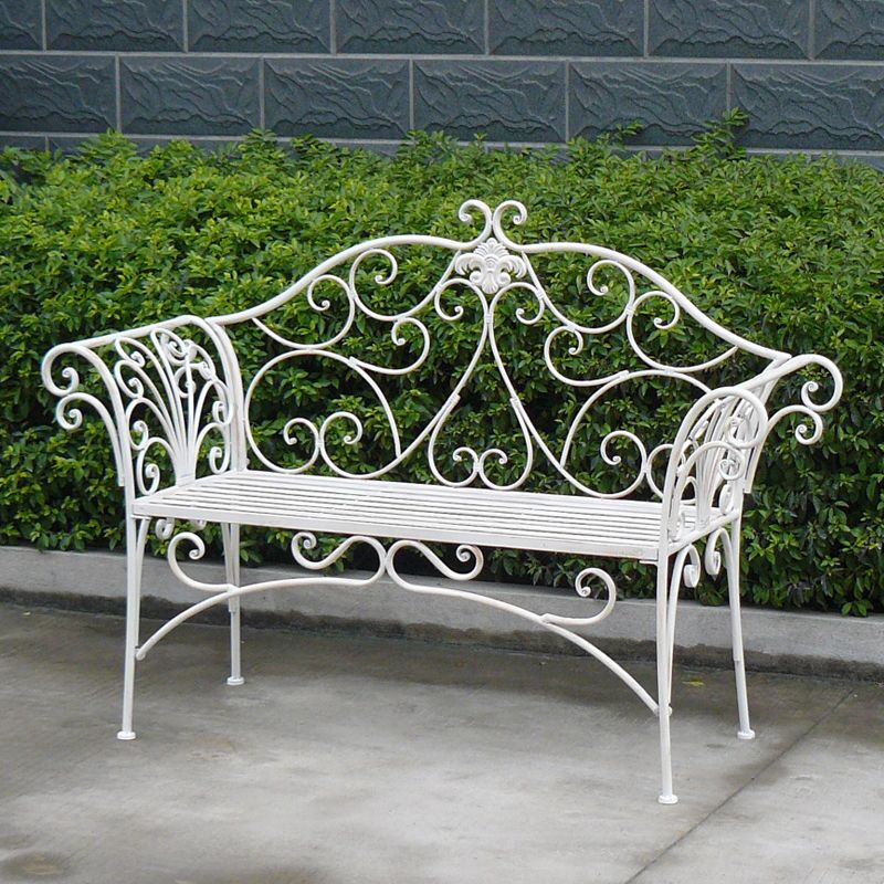 Katerina Bench Ant. White V231-MIB-74