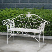 Katerina Bench Ant. White V231-MIB-74