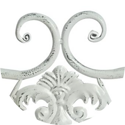 Katerina Bench Ant. White V231-MIB-74