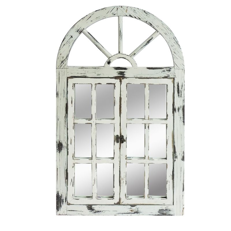 Rustic White Scarlett Window Mirror V231-MID-64 MIR
