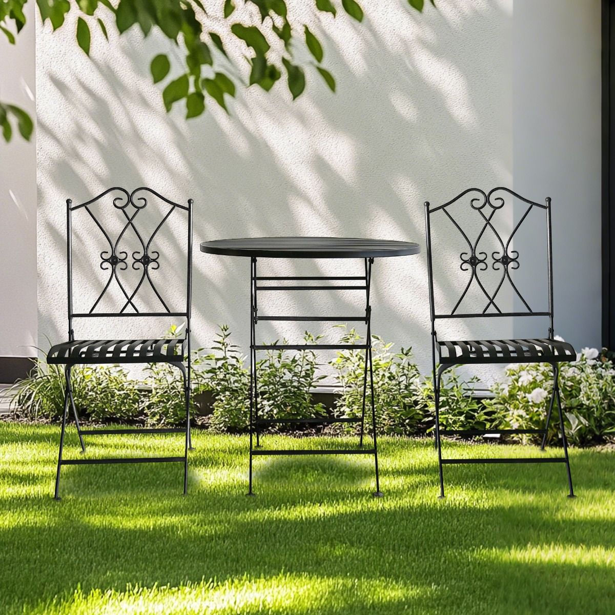 Oliveira Outdoor Dining Set V231-MIS-70-BLACK