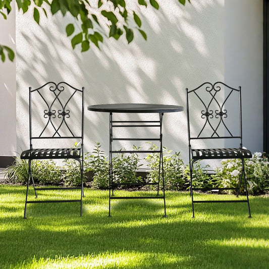 Oliveira Outdoor Dining Set V231-MIS-70-BLACK