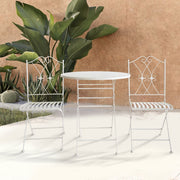 Oliveira Outdoor Dining Set White V231-MIS-70-WHITE
