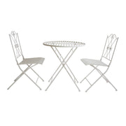 Oliveira Outdoor Dining Set White V231-MIS-70-WHITE