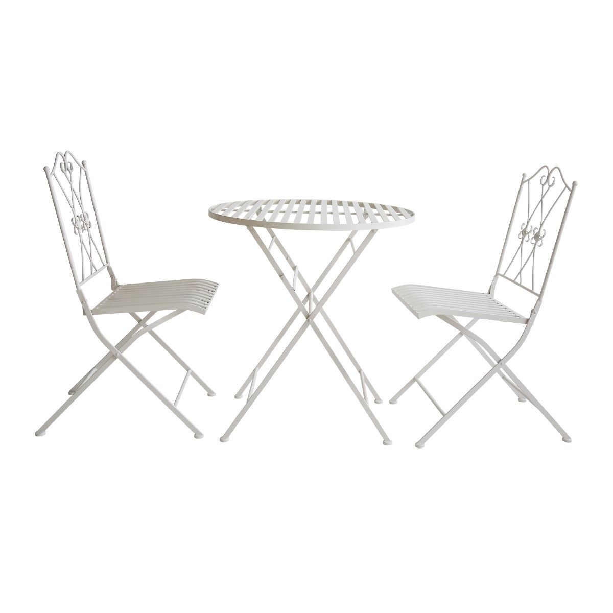 Oliveira Outdoor Dining Set White V231-MIS-70-WHITE