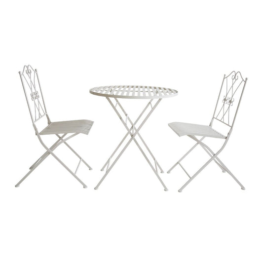 Oliveira Outdoor Dining Set White V231-MIS-70-WHITE