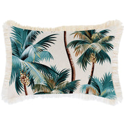 Cushion Cover-Coastal Fringe Natural-Palm Trees Natural-35cm x 50cm V236-EP12204301FNCT