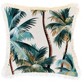 Cushion Cover-Coastal Fringe Natural-Palm Trees Natural-45cm x 45cm V236-EP12204302FNCT
