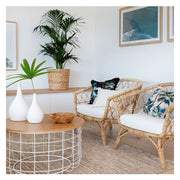 Cushion Cover-Coastal Fringe Natural-Palm Trees Natural-45cm x 45cm V236-EP12204302FNCT