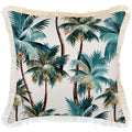 Cushion Cover-Coastal Fringe Natural-Palm Trees Natural-60cm x 60cm V236-EP12204303FNCT