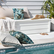 Cushion Cover-With Piping-Palm Trees Lagoon-60cm x 60cm V236-EP12204403WP