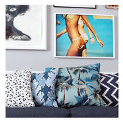 Cushion Cover-With Piping-Palm Trees Lagoon-60cm x 60cm V236-EP12204403WP