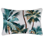 Cushion Cover-With Piping-Palm Trees White-35cm x 50cm V236-EP12204601WP