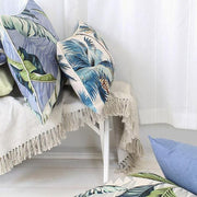 Cushion Cover-With Piping-Palm Trees White-35cm x 50cm V236-EP12204601WP