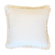 Cushion Cover-Coastal Fringe Natural-Solid Natural-45cm x 45cm V236-EP12218002FNCT