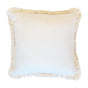 Cushion Cover-Coastal Fringe Natural-Solid Natural-45cm x 45cm V236-EP12218002FNCT