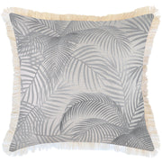 Cushion Cover-Coastal Fringe Natural-Seminyak Smoke-60cm x 60cm V236-EP13224503CF